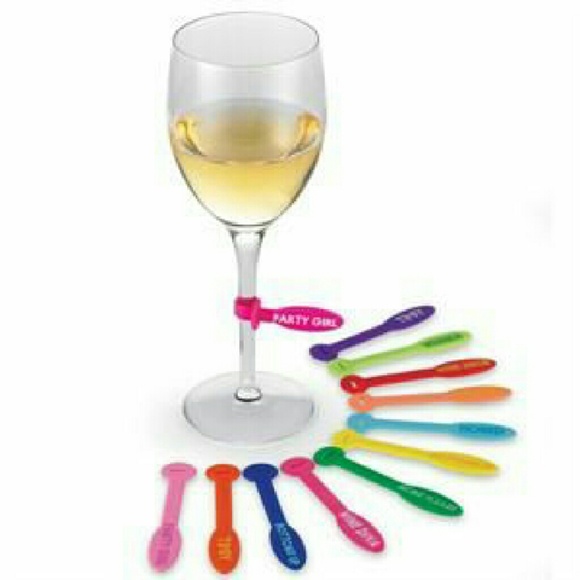 Wine glass decorations.  Wine belts.