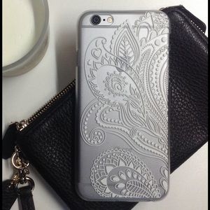 NWOT Clear Pattern Design iPhone 6/6s case