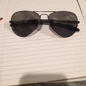 Aviator Carbon Fibre - polarized silver gradient