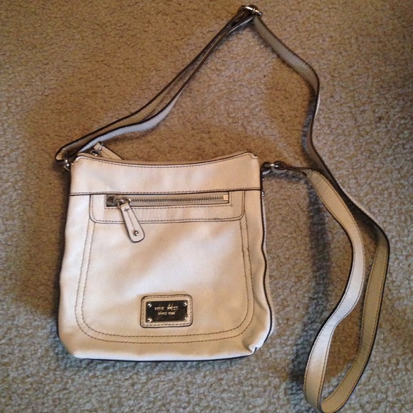 Nine West white cross body purse