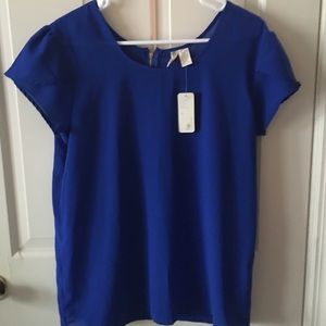 Royal blue blouse