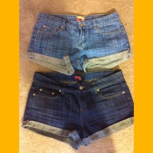 2 denim forever 21 shorts