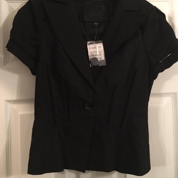 Black BeBe Linen jacket and skirt suit - Picture 2 of 4