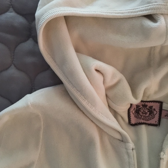 Juicy couture cream velour hoodie