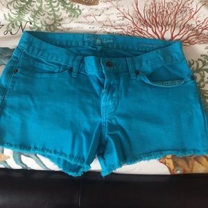 Lucky Aqua cut off shorts