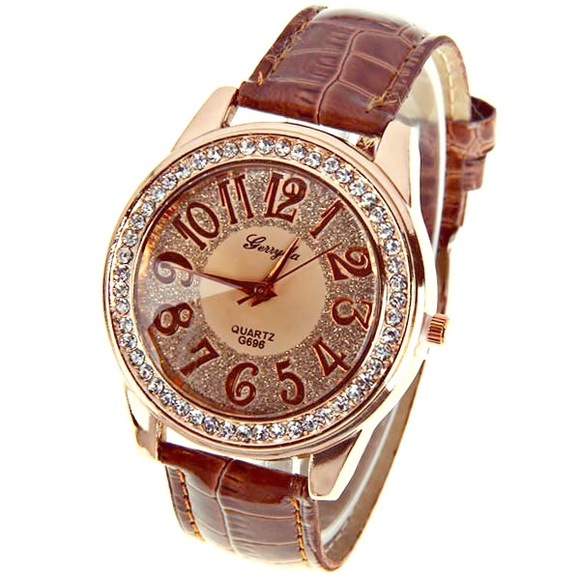 DIAMOND LEATHER WATCH!!!
