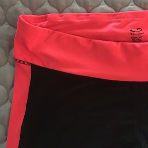Champion stretch workout pants with neon trim XL