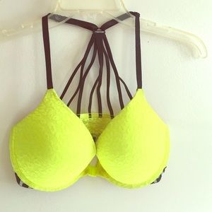 PINK racerback bra with push up!