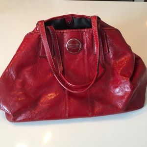 Coach Red Patent Leather Handbag