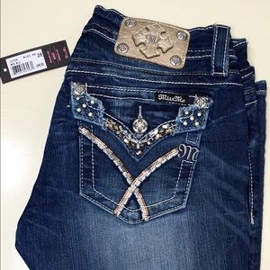 NWT Miss Me Signature Rise Boot cut jeans size 28