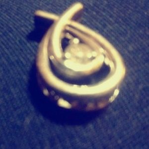 Pendant,  MEDAWAR made,14 k white gold, diamonds