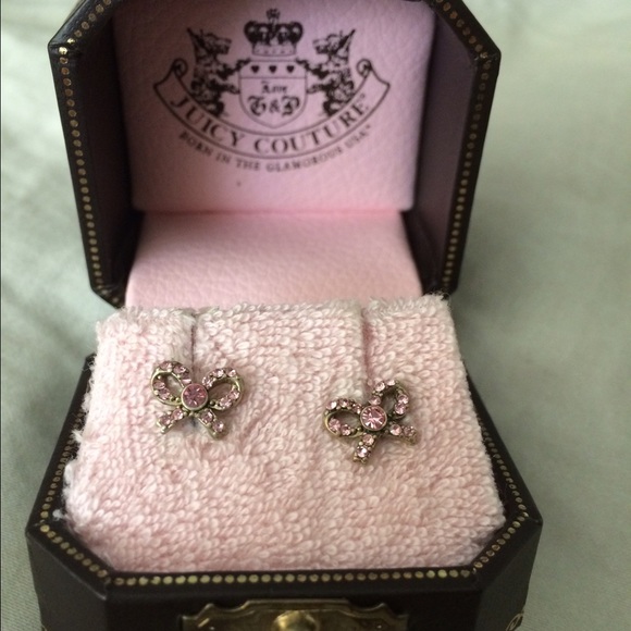 Juicy Couture Pink Bow Studs