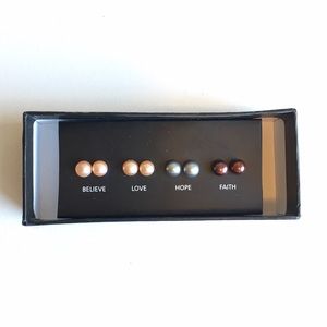 Set of Pearl Earrings