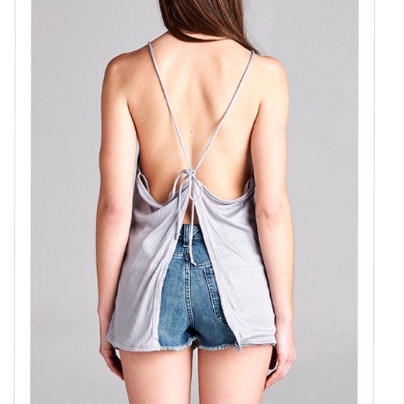 ❗LAST❗Spaghetti straps basic open back top - Picture 2 of 3