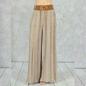 Wide Leg Pants in Taupe/ Brand New