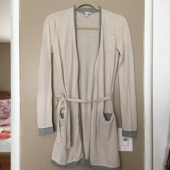 James Perse waist-tie cardigan