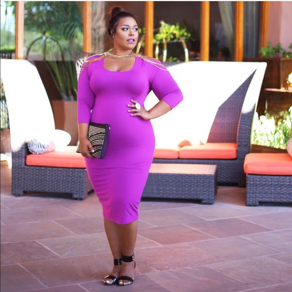 Plus Midi Dresses