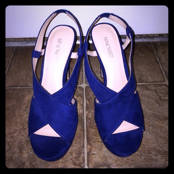 Nine West Royal Blue Heels