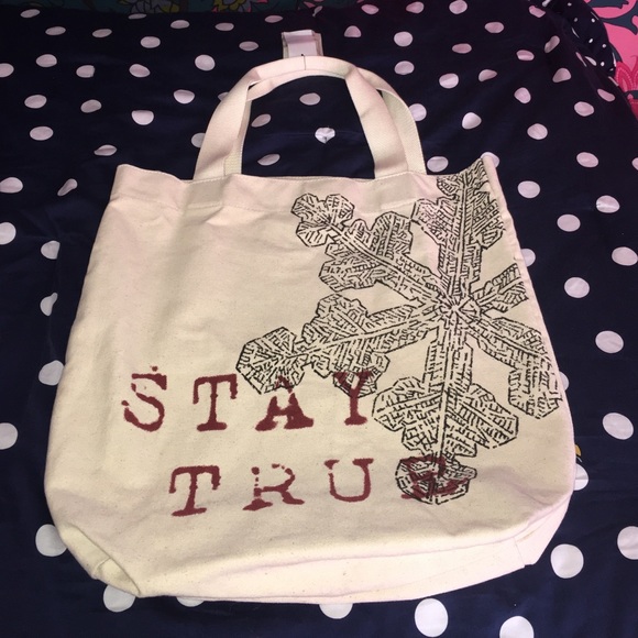 Life is good "stay true" canvas tote