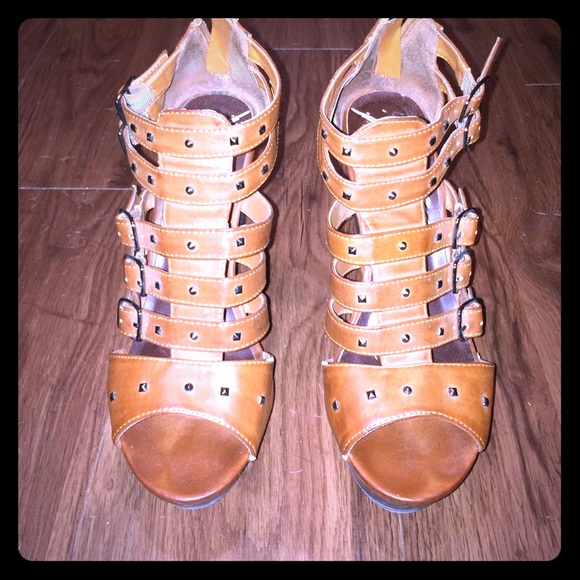 Material Girl Gladiator Wedges