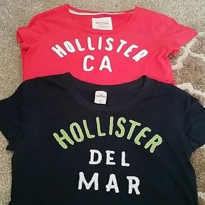 TWO Hollister Tees-size M