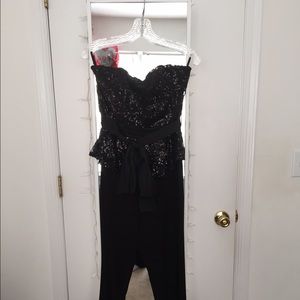 New York and Company size 6 Black Sequence Romper!