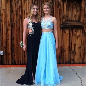 Blue prom dress