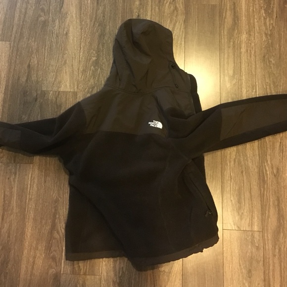 Brown North Face Denali Zip-up with Hood