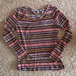 American rag striped long sleeve shirt