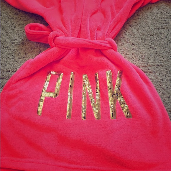 Victoria's Secret PINK plush bath robe