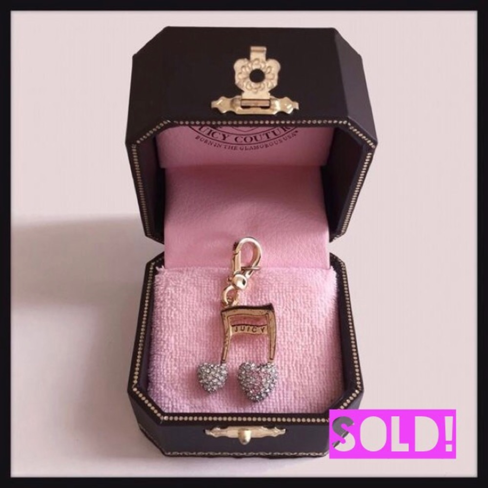 NEW Juicy Couture Pave Music Note Charm