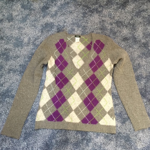 JCrew argyle sweater