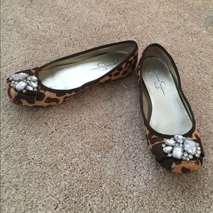 Jessica Simpson leopard print flat