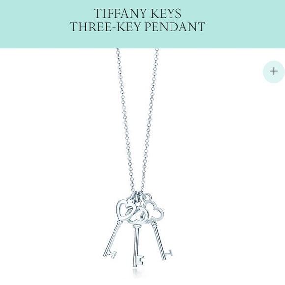 50% OFF Auth. Tiffany Three Keys Necklace