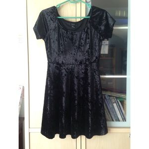 Velvet Babydoll Dress