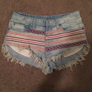 LF tribal print shorts