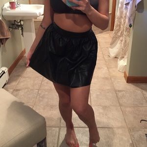Leather skirt