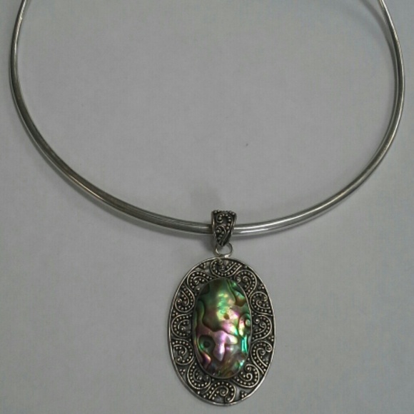 New sterling silver necklace with pendant - Picture 1 of 3