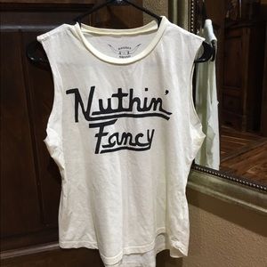 Graphic tank "nuthin fancy."