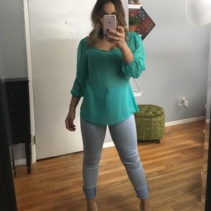 Francesca's Chiffon Blouse