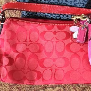 Red Coach bag
