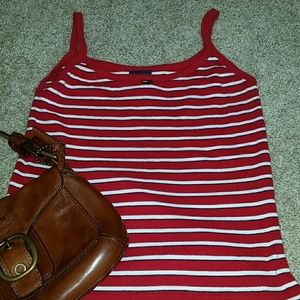 Red/white striped Tommy tank-size M