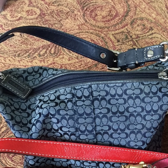 Navy Coach mini bag