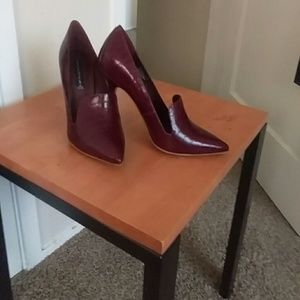 Burgundy Heels Size 10 but fit more like a 9.5