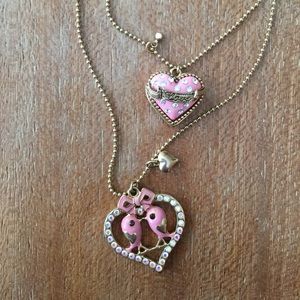 Betsy Johnson love birds necklace