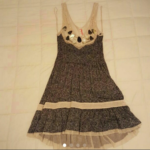 NWT FREE PEOPLE BOHO SLEEVELESS DRESS