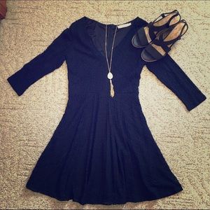 Lush Black 3/4 sleeve dress