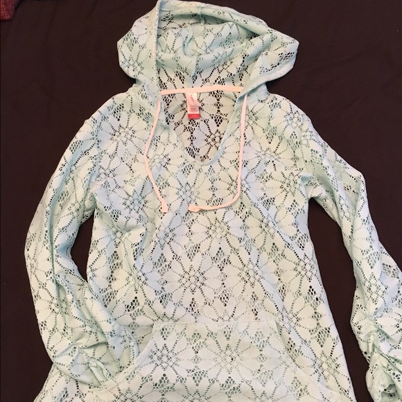 Baby Blue Lacy Hoody