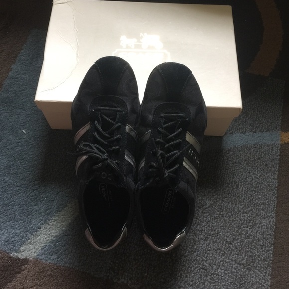 Black coach shoes