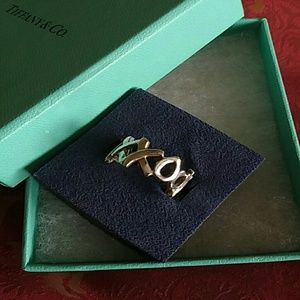 Tiffany sz7 Love & Kisses Ring Authentic